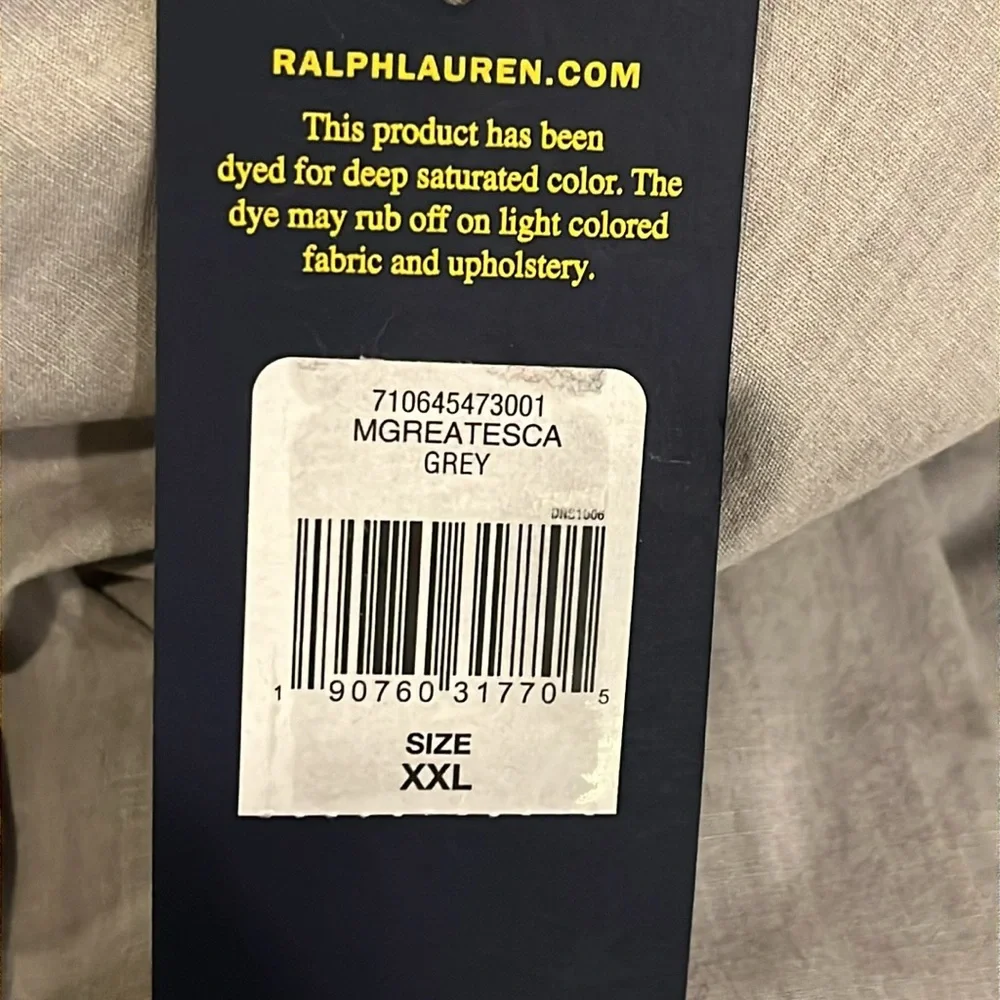 Polo Ralph Lauren Great Escape Button Down Shirt grey Slim Fit Mens Size XXL